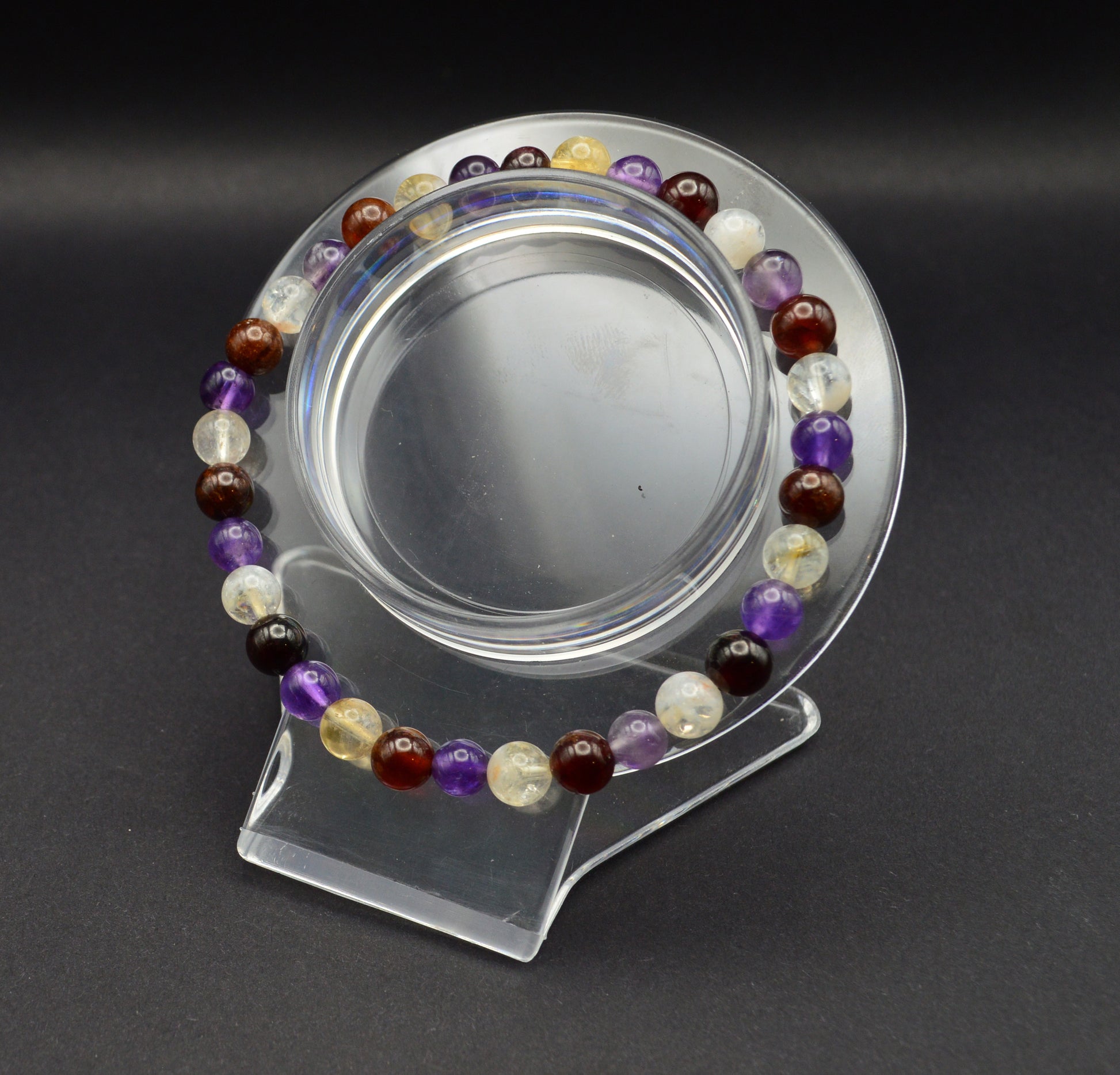 Amethyst, Citrine & Garnet