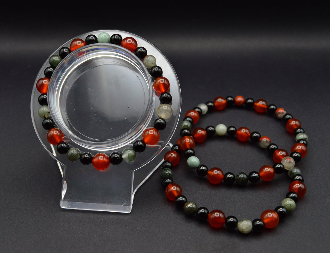 Black Tourmaline, Bloodstone & Carnelian