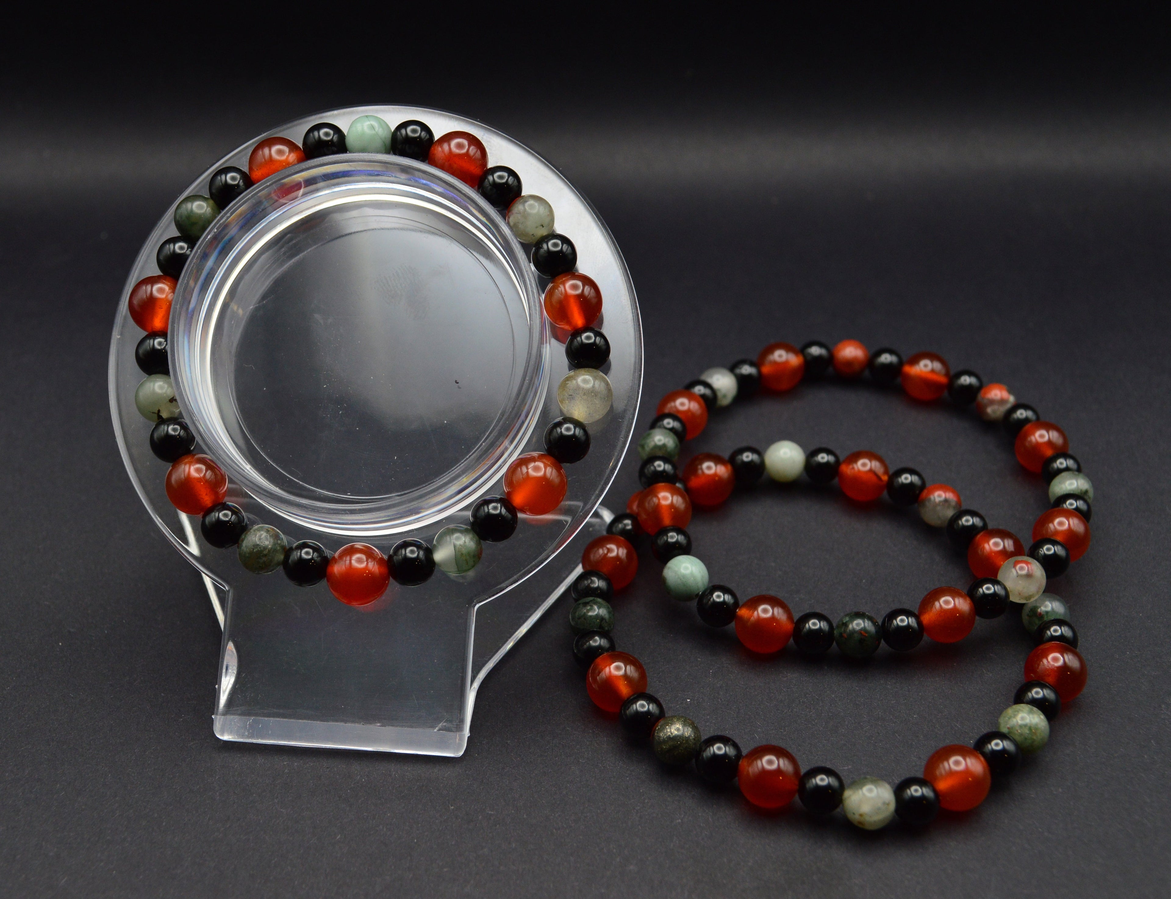 Black Tourmaline, Bloodstone & Carnelian
