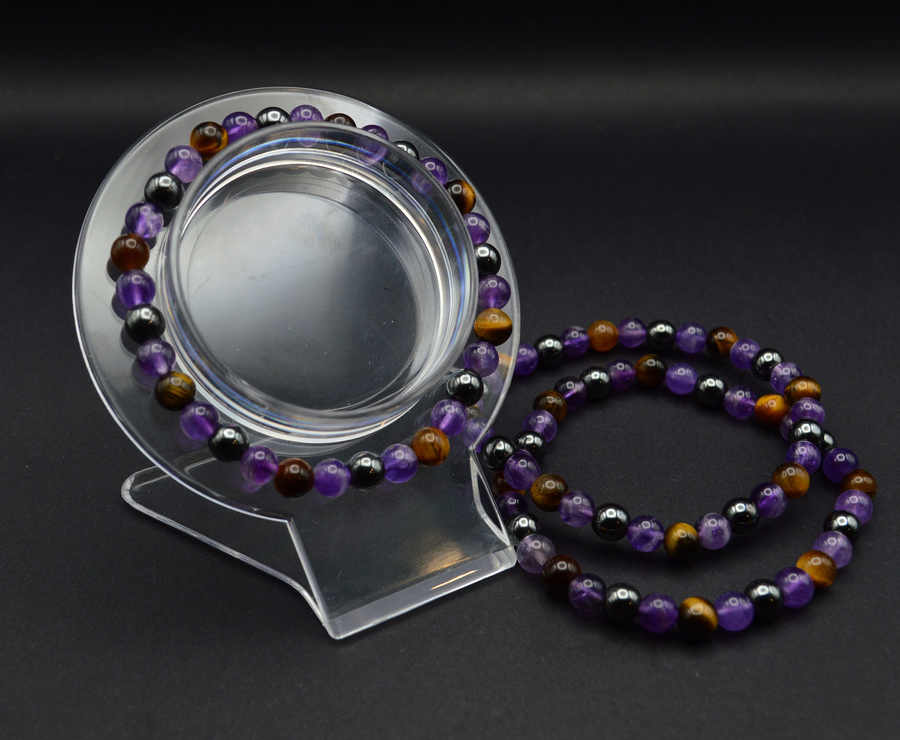 Amethyst, Hematite & Tiger’s Eye