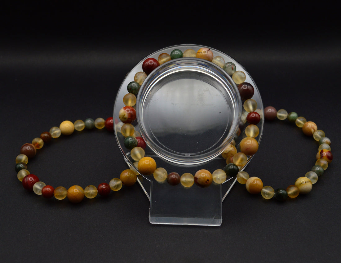 Bloodstone, Matte Citrine & Mookaite