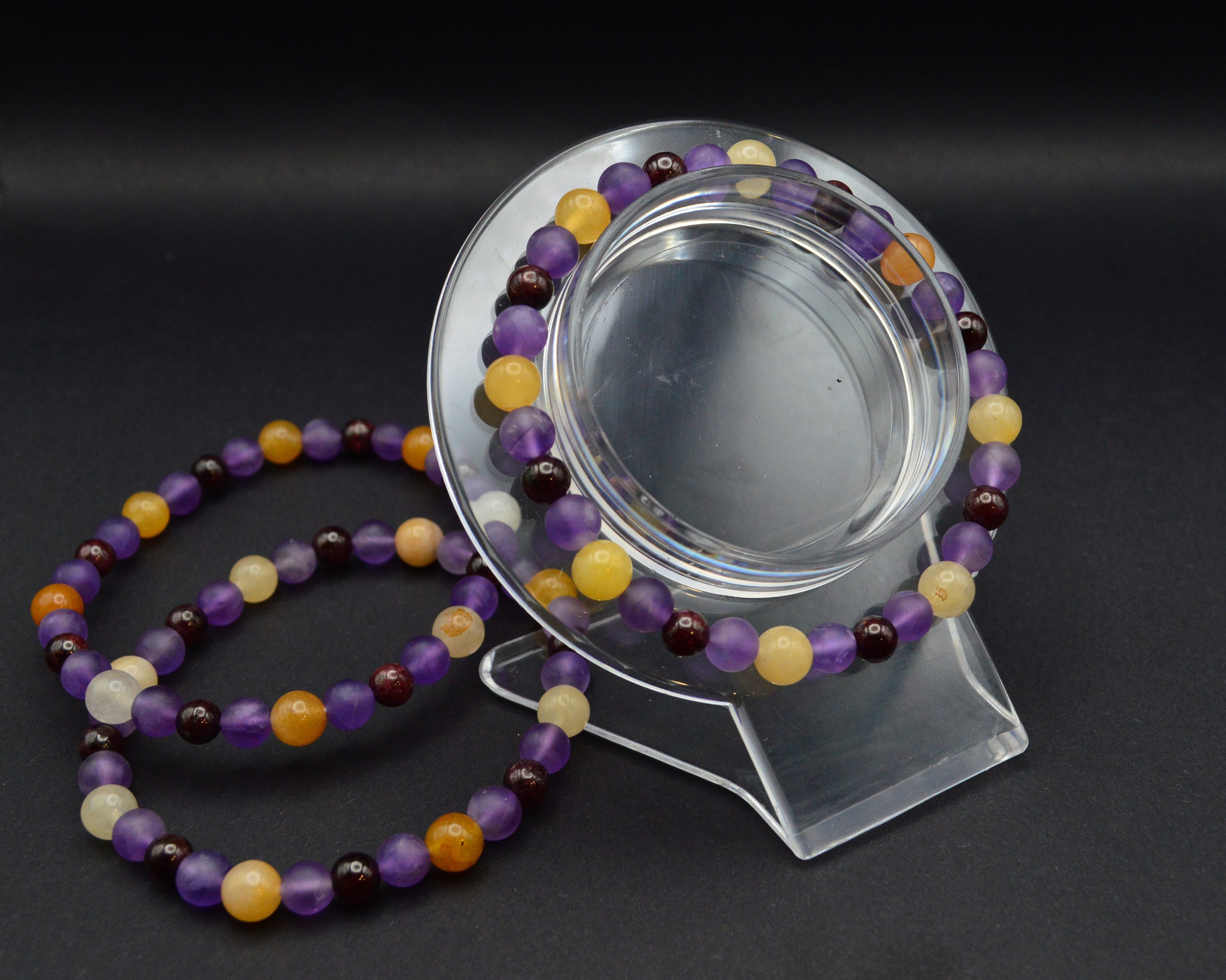 Amethyst, Garnet & Yellow Aventurine