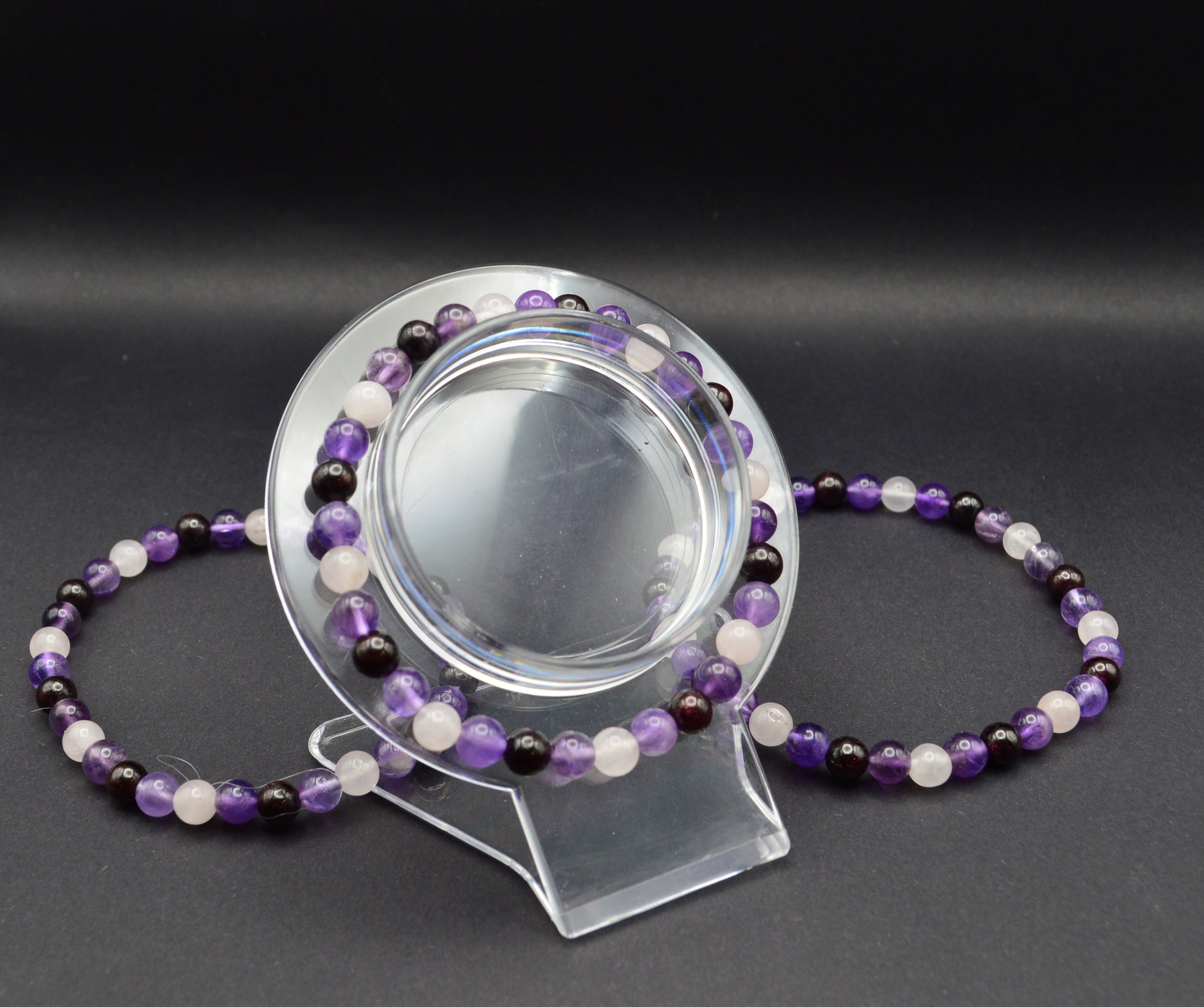 Amethyst, Garnet & Rose Quartz