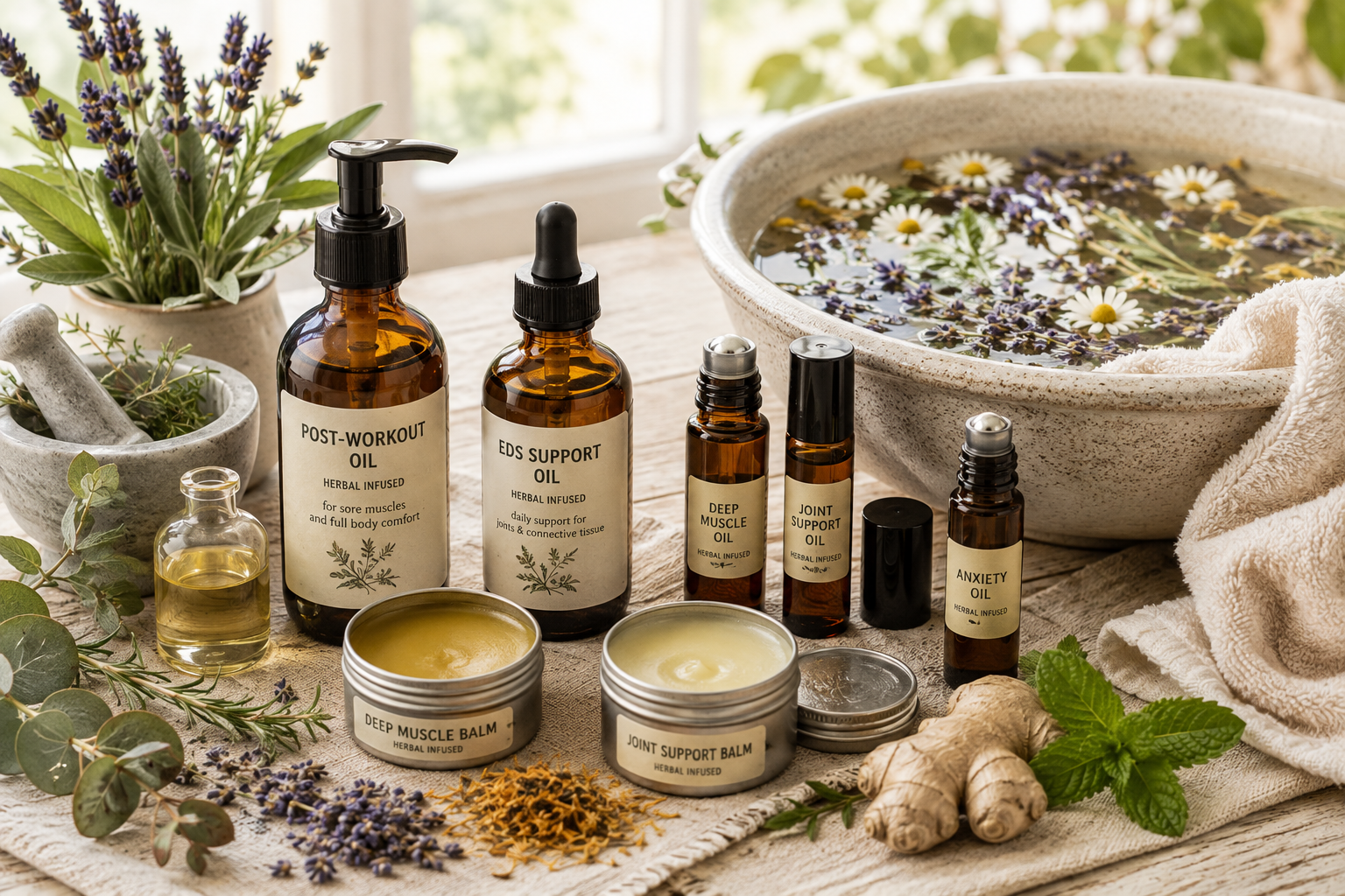 Natural Ways to Support Inflammation and Full Body Aches Using Herbal Oils