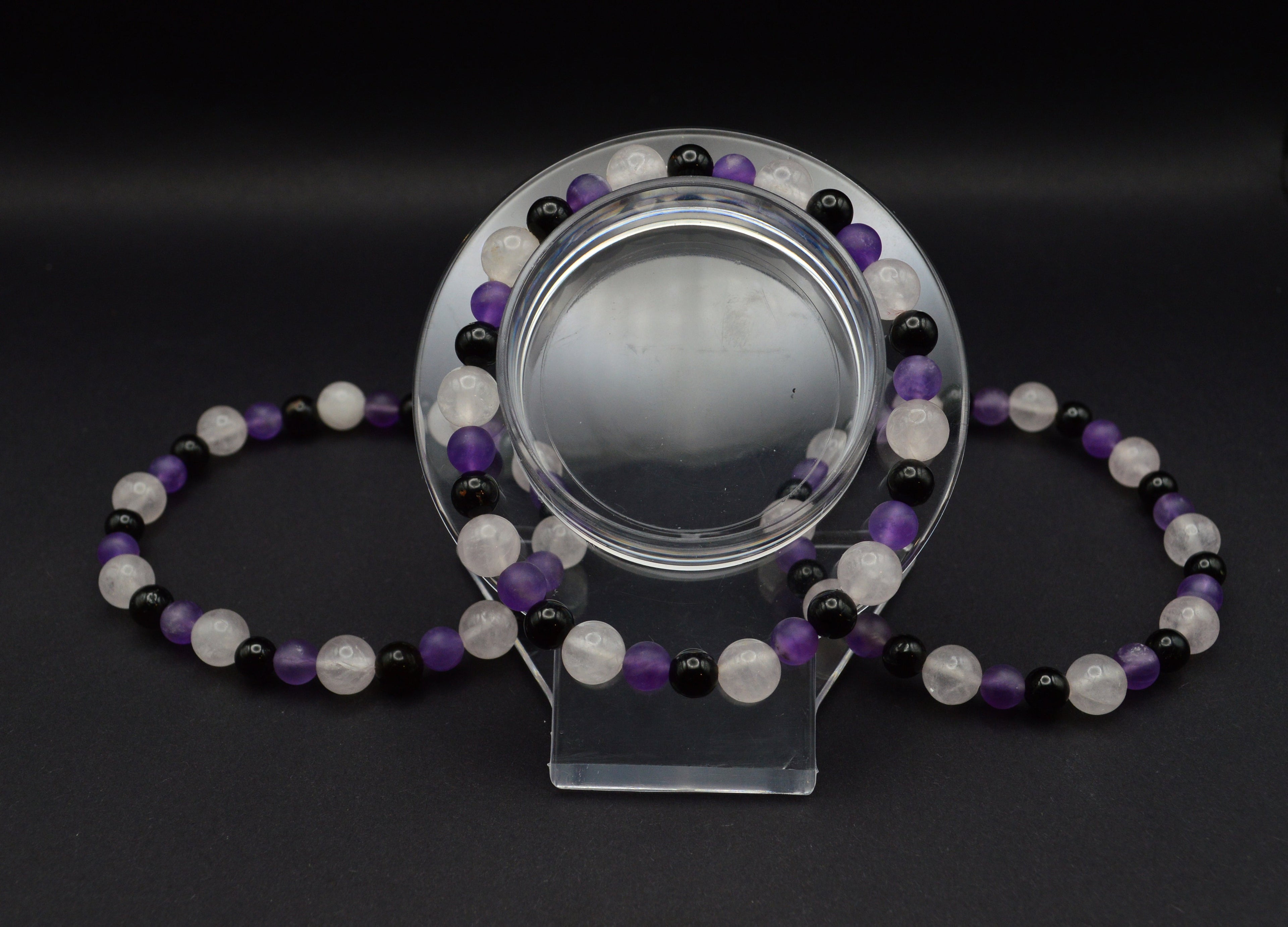 Amethyst, Black Tourmaline & Rose Quartz