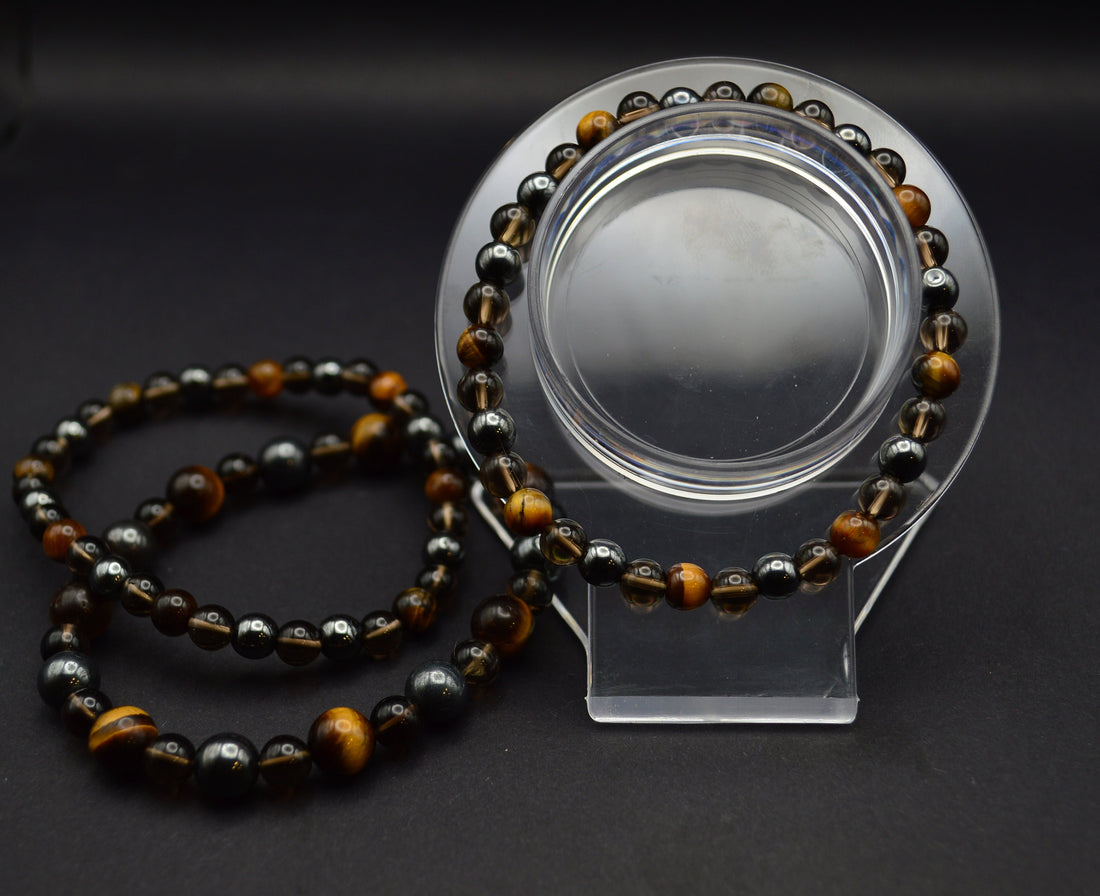 Hematite, Smoky Quartz & Tiger’s Eye