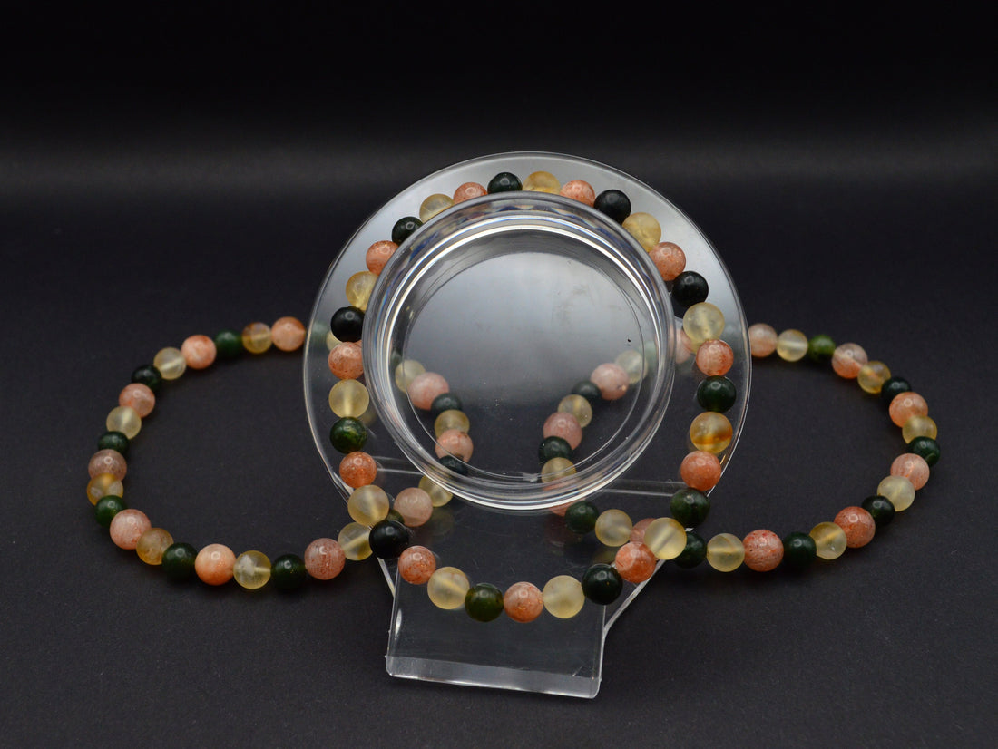 Citrine, Jade & Sunstone