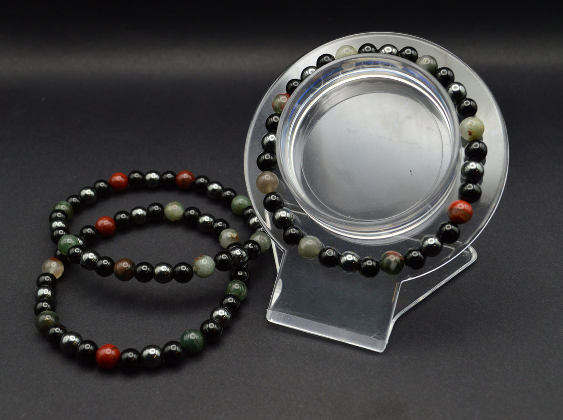 Black Tourmaline, Bloodstone & Hematite