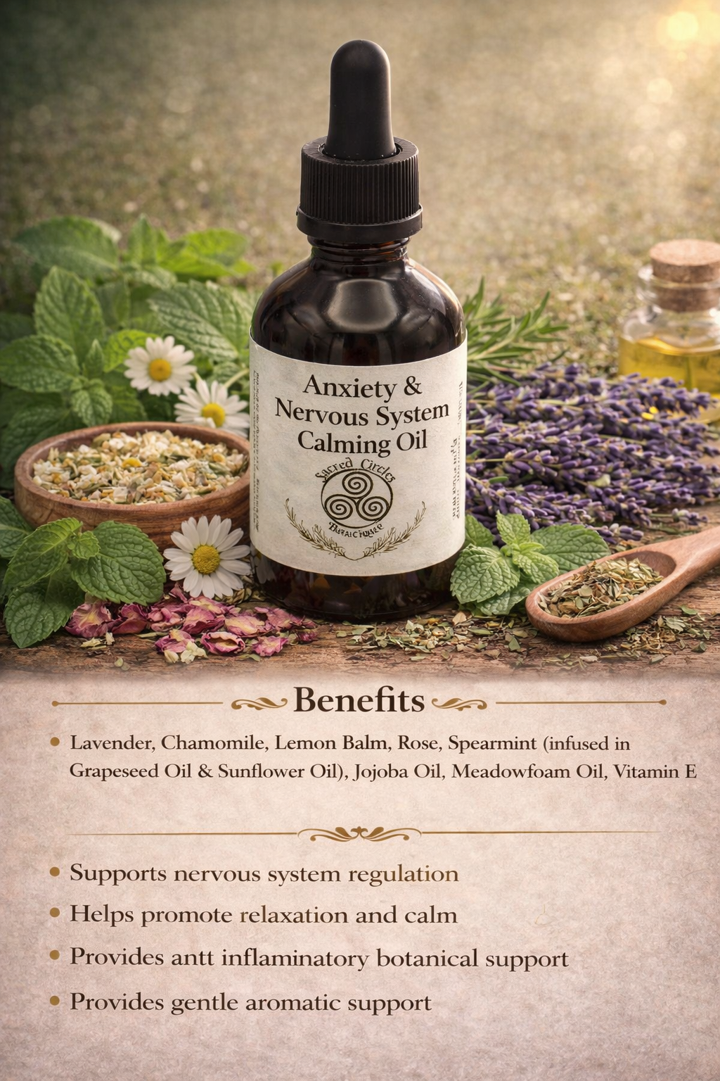 Calm Blend Body Oil | Lightweight Botanical Oil for Daily Routine
