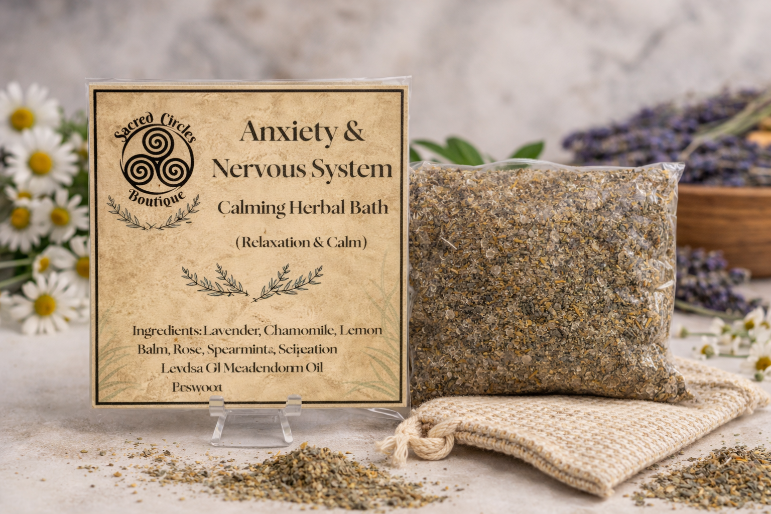 Anxiety & Nervous System Calming Herbal Soak