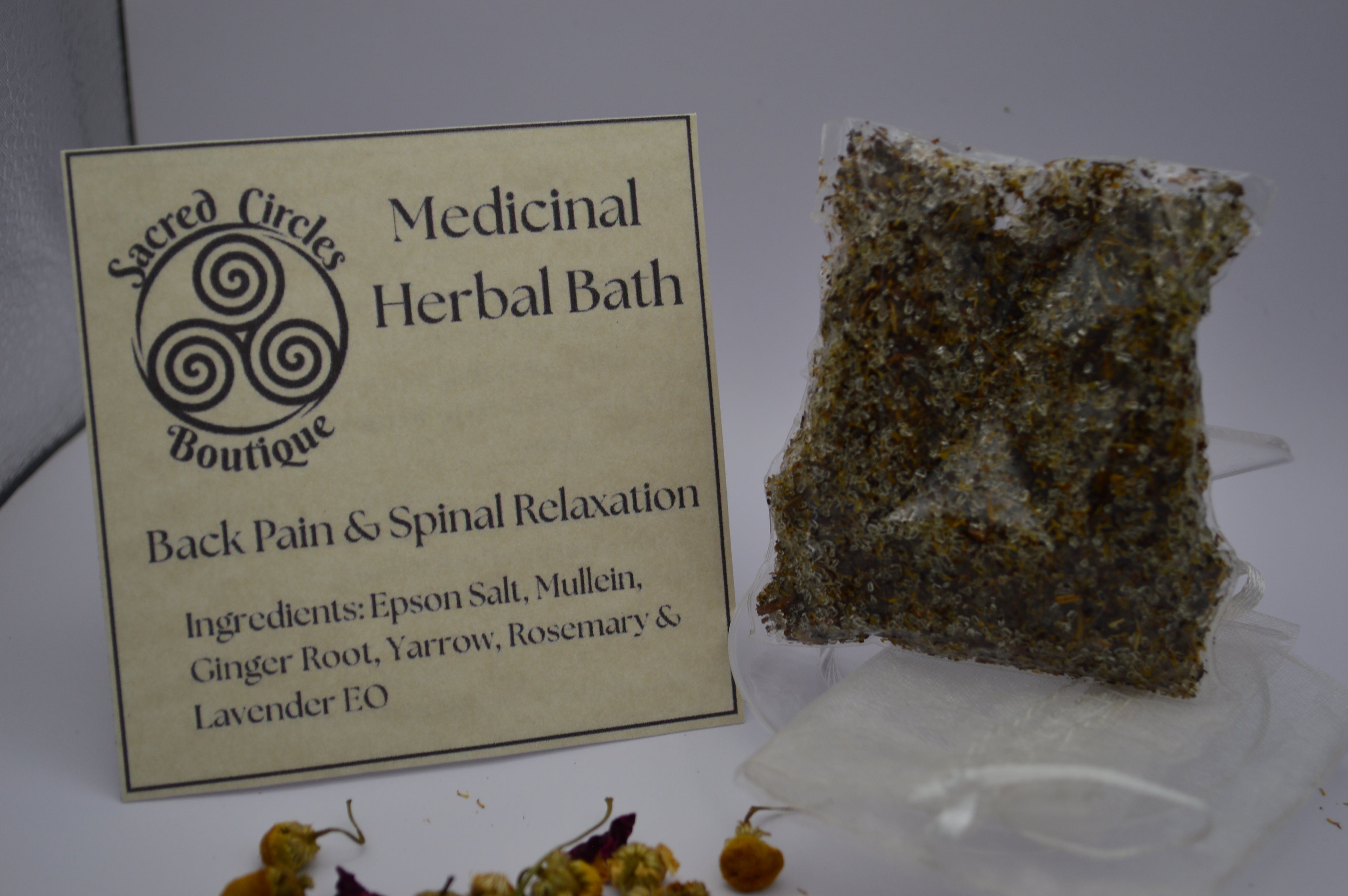 Back & Spinal Bath Soak | Herbal Epsom Salt Soak