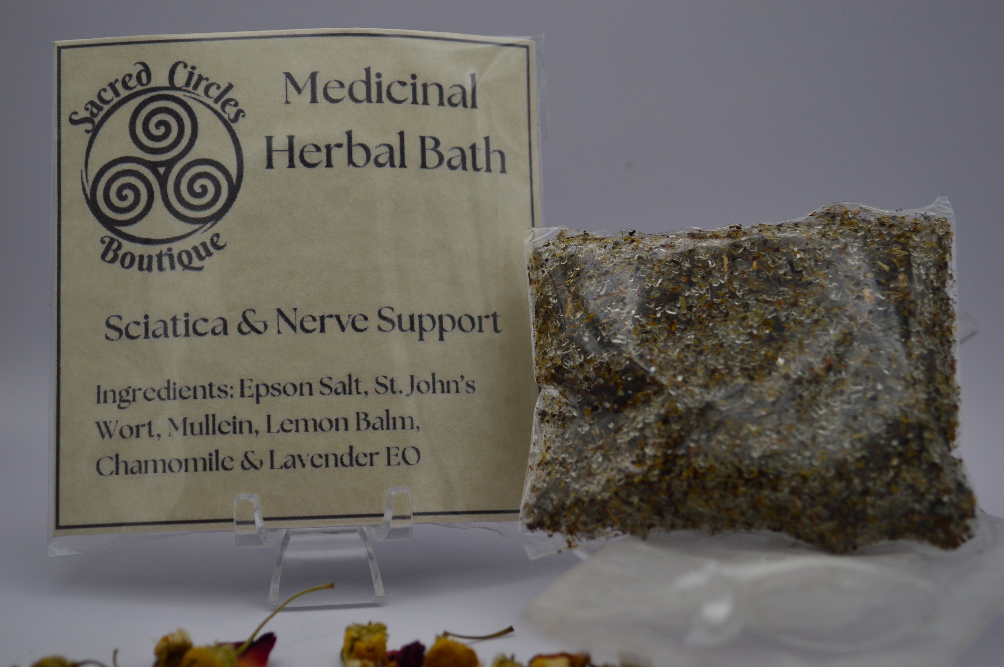 Nerve Comfort Bath Soak | Herbal Epsom Salt Soak