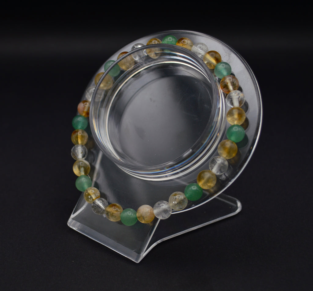Clear Quartz, Green Aventurine & Citrine