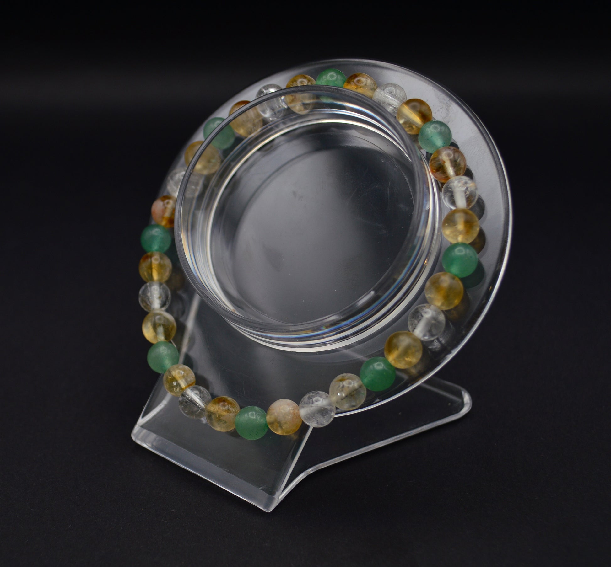 Clear Quartz, Green Aventurine & Citrine