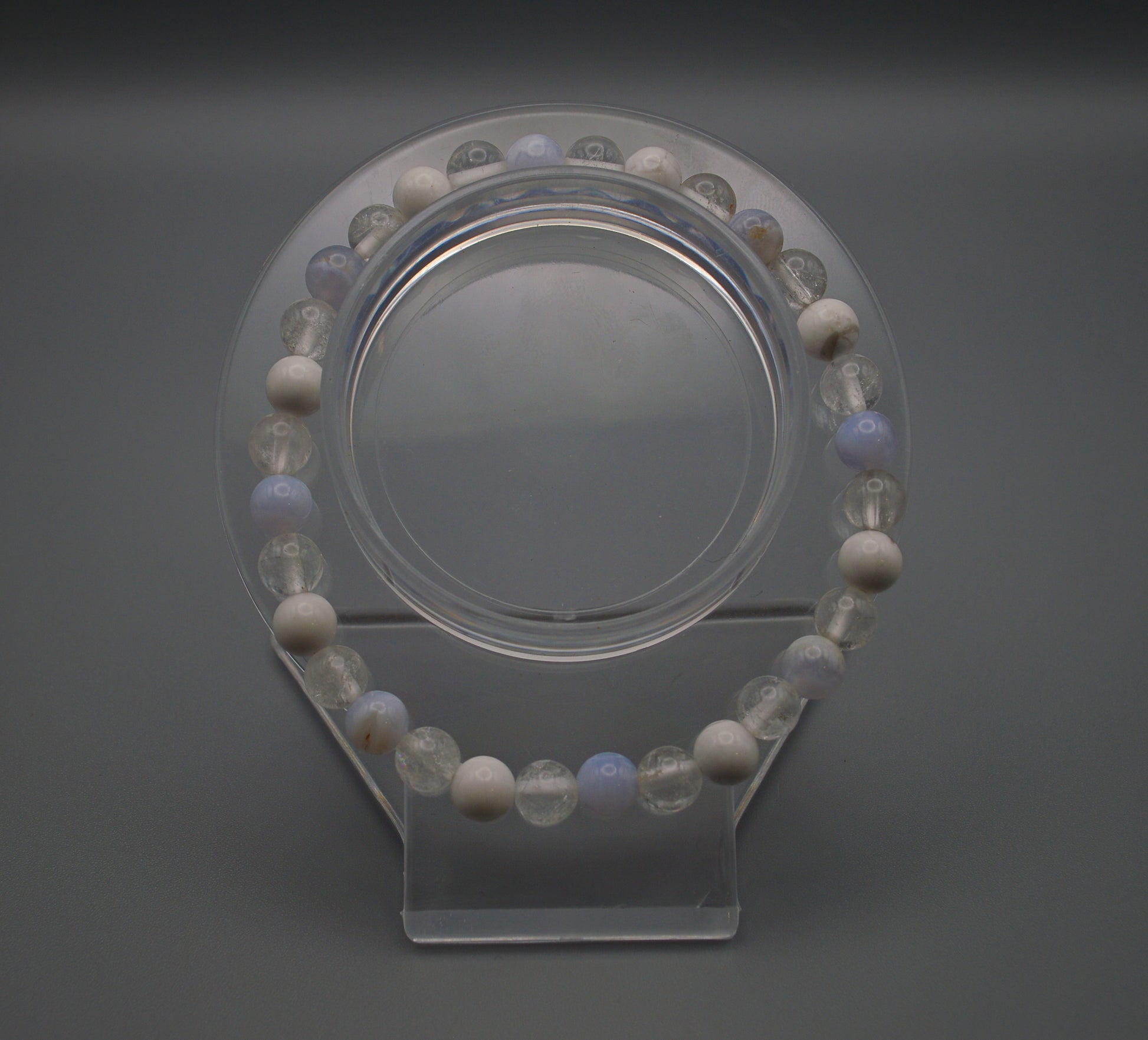 Blue Lace Agate, Clear Quartz & Howlite