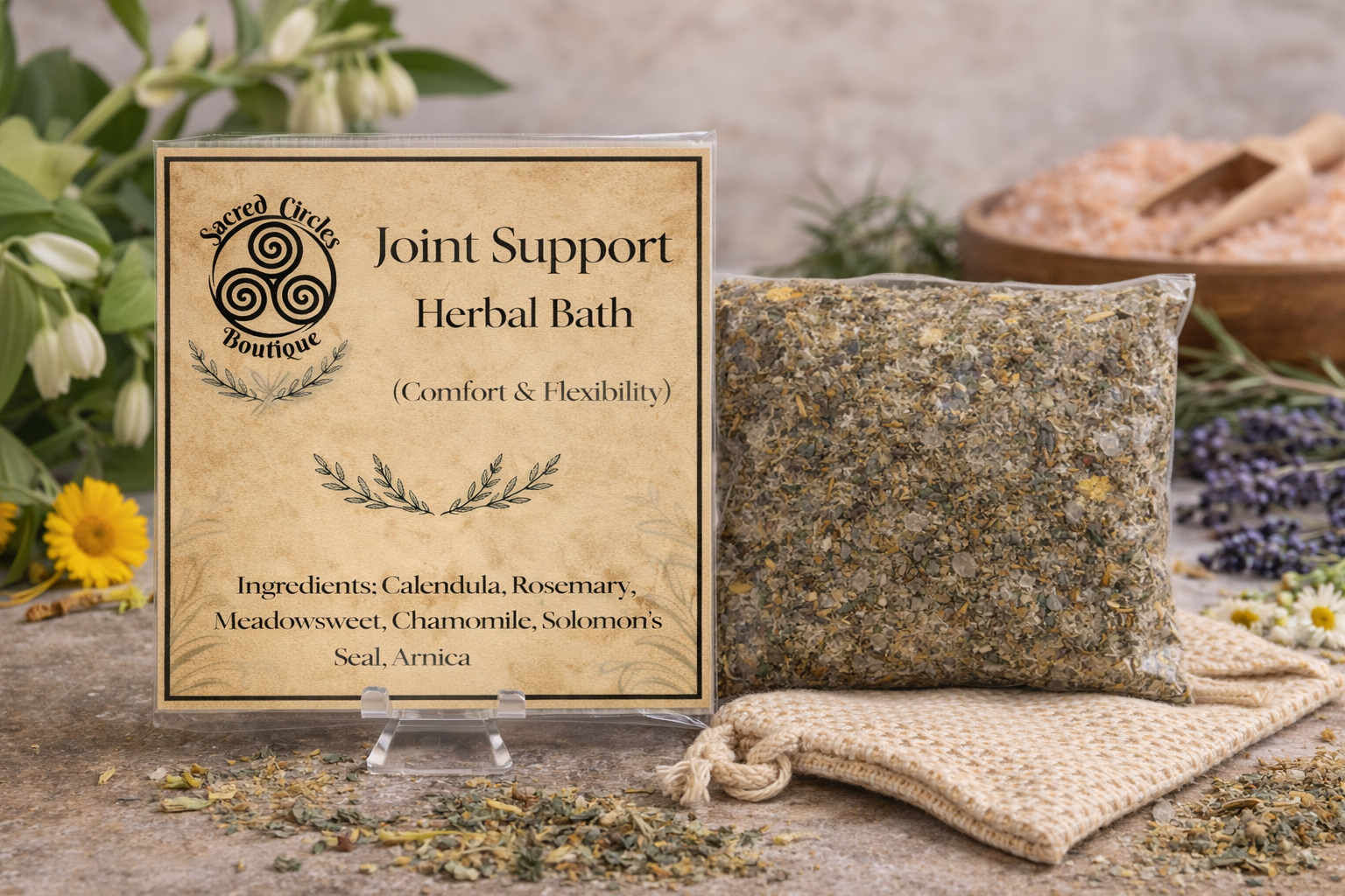 Joint & Mobility Bath Soak | Herbal Epsom Salt Soak