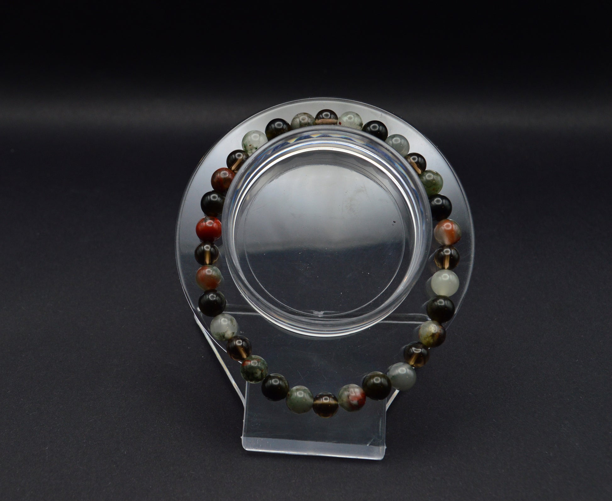 Bloodstone, Obsidian & Smoky Quartz