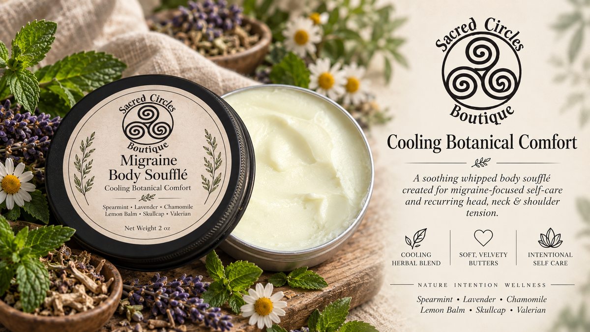 Head & Temple (Migraine) Body Soufflé | Botanical Body Butter