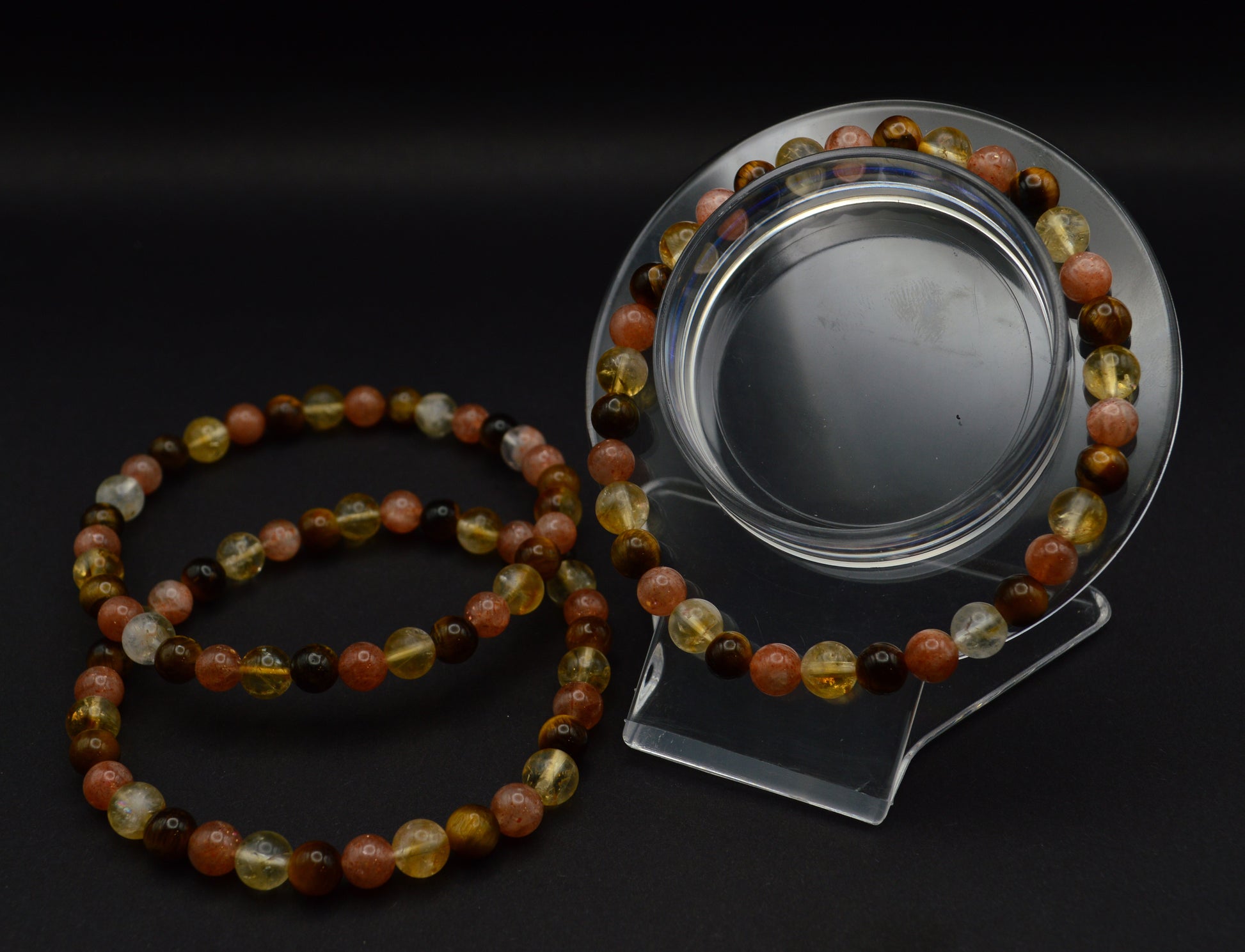 Citrine, Sunstone & Tiger’s Eye