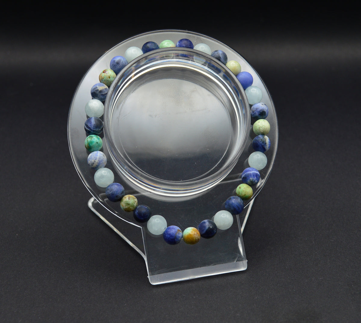Calm & Communication Bracelet – Aquamarine, Sodalite & Turquoise