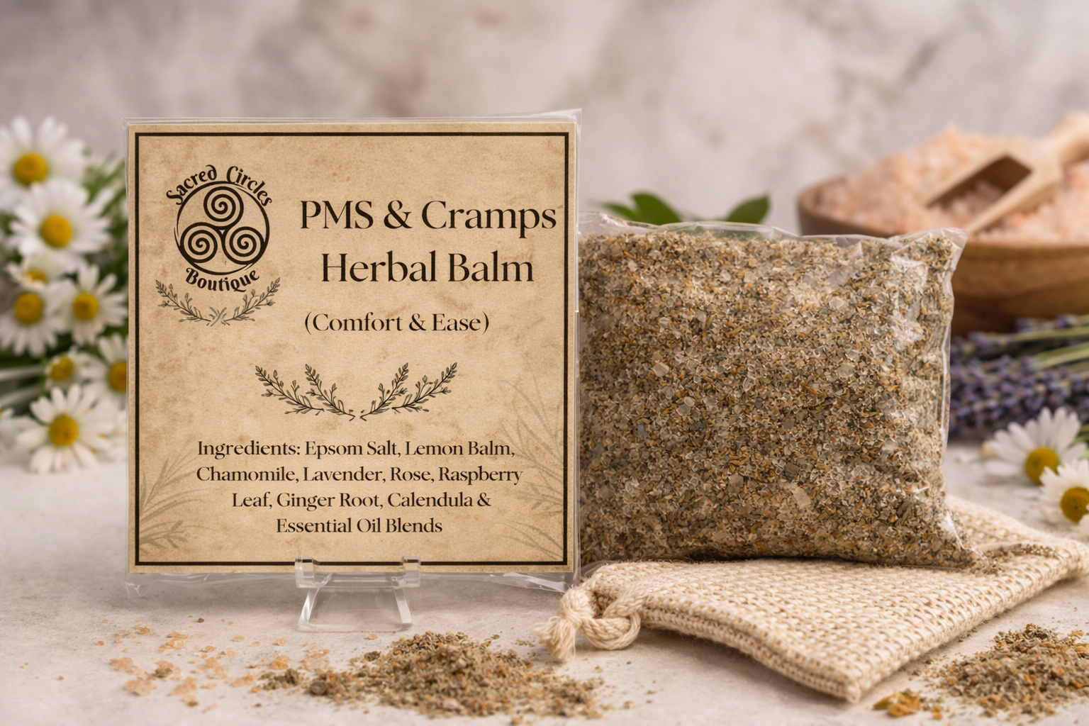 Cycle Comfort Bath Soak | Herbal Epsom Salt Soak