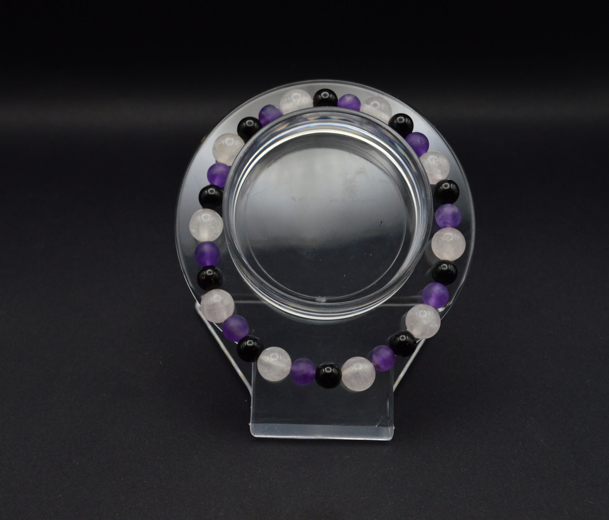 Amethyst, Black Tourmaline & Rose Quartz