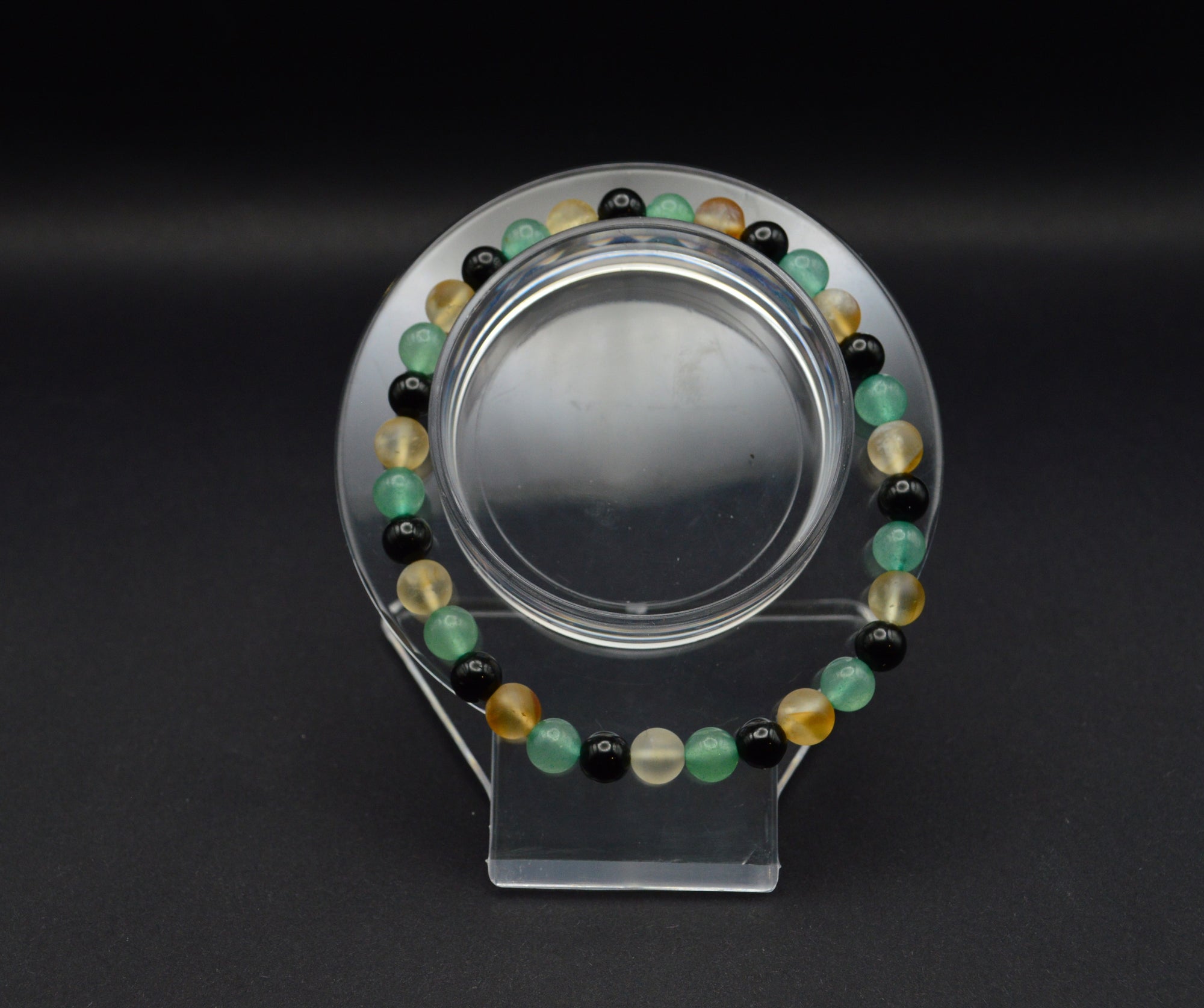 Grounded Prosperity Bracelet – Black Tourmaline, Citrine & Green Aventurine