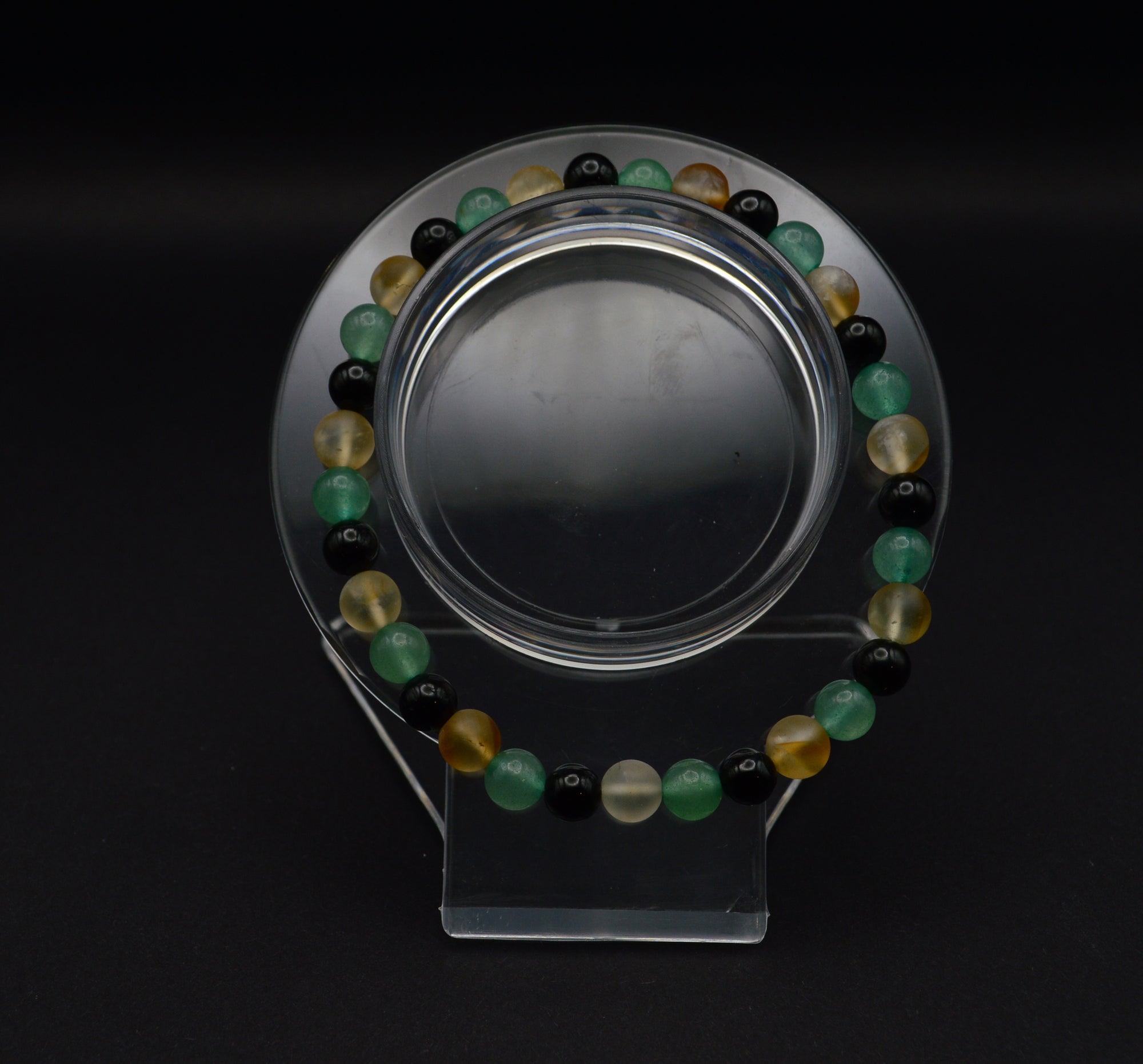 Grounded Prosperity Bracelet – Black Tourmaline, Citrine & Green Aventurine